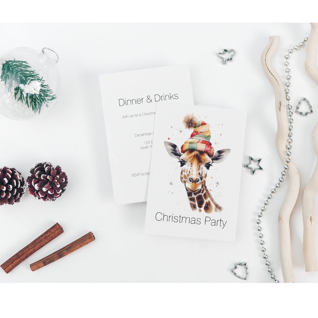 Cozy Safari Christmas, custom Invitation (Creator Uploaded)