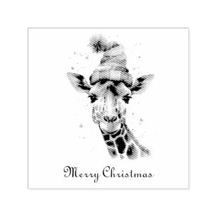 Cozy Safari Christmas, custom Self-inking Stamp