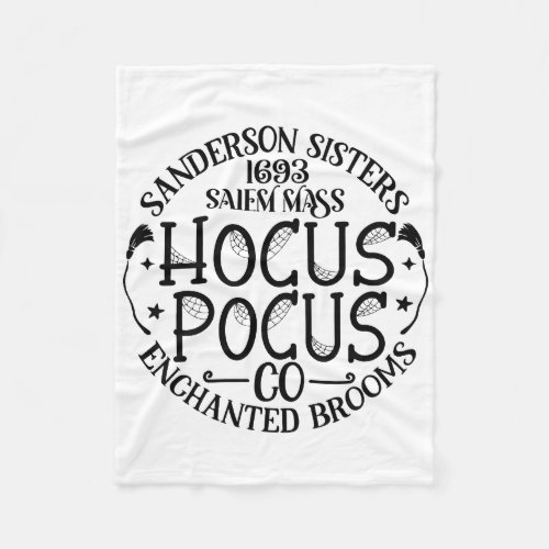 Cozy Sanderson Sisters Hocus Pocus Halloween Blank Fleece Blanket