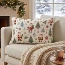 Cozy Santa and Botanical Trees Christmas