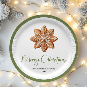 Cozy Scandinavian Christmas Custom Family Plates