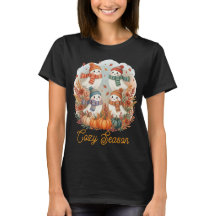 Cozy Season Autumn Ghosts T-Shirt