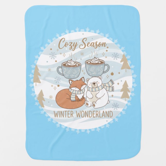 Cozy Season Baby Blanket The Cute Winter Companion (Front)
