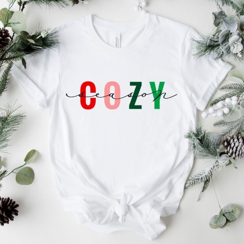 Cozy Season Cute Calligraphy Holiday Shirt