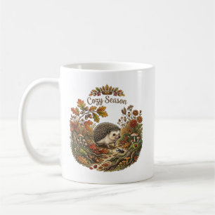 Cozy Season Cute Hedgehog Autumn Cottagecore Coffee Mug