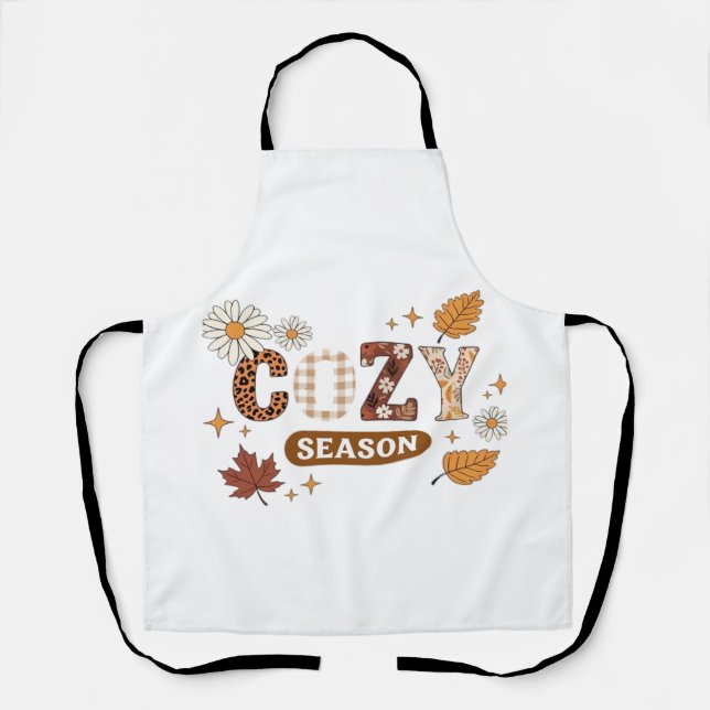 Cozy Season Oversized T-Shirt Apron (Front)