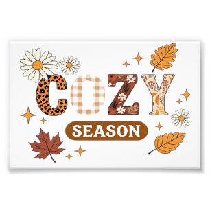 Cozy Season Oversized T-Shirt Photo Print