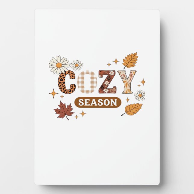 Cozy Season Oversized T-Shirt Plaque (Front)
