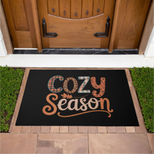 Cozy Season Retro Fall Get Cozy Thanksgiving Doormat