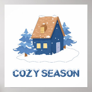 Cozy Season Winter Holiday Poster