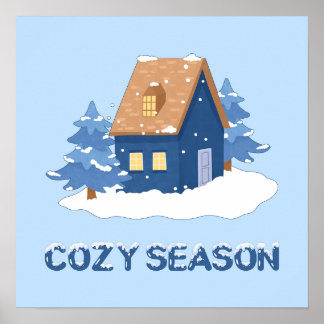 Cozy Season Winter Holiday Poster