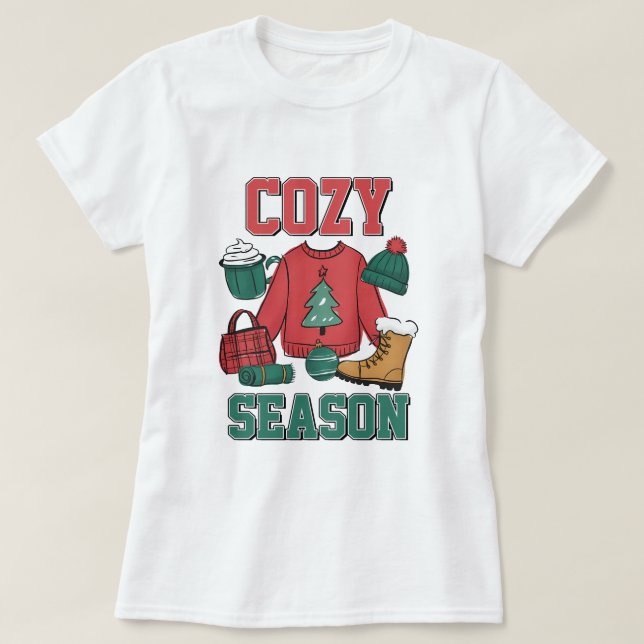 Cozy Season Winter T-Shirt (Design Front)