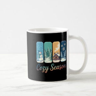 Cozy Season Winter Wonderland Cabin Snowman Snowfl Coffee Mug