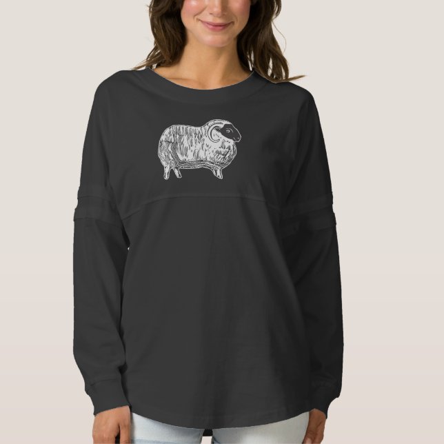 Cozy Sheep Women's Spirit Jersey Shirt (Front)