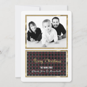 Cozy Shimmer Photo Holiday Card
