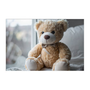 Cozy Sitting Teddy Bear Acrylic Print
