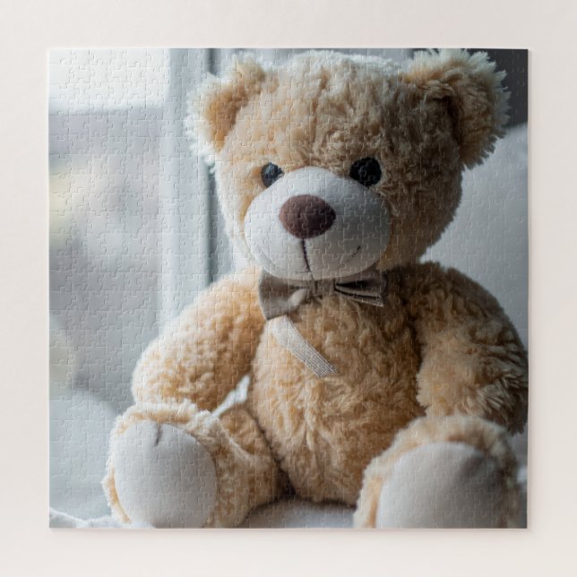 Cozy Sitting Teddy Bear Jigsaw Puzzle (Vertical)