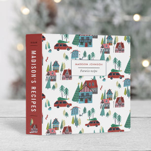 Cozy Ski Lodge Christmas Village Recipe Binder