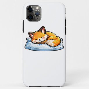 Cozy Sleeping Fox on Pillow Cute Kawaii Fox iPhone 11 Pro Max Case