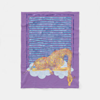 Cozy Sleeping Giraffe Baby's Quilt Fleece Blanket