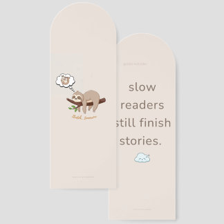 Cozy Sloth Bookmark