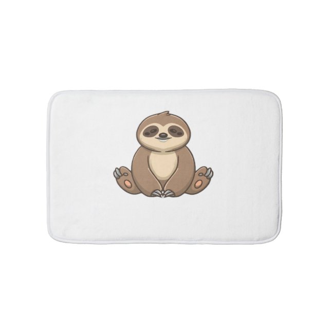 Cozy Sloth Classic T-Shirt Bath Mat (Front)