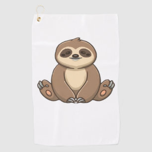 Cozy Sloth Classic T-Shirt Golf Towel