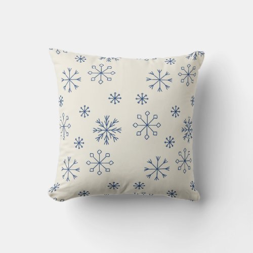 Cozy snowflake pillow