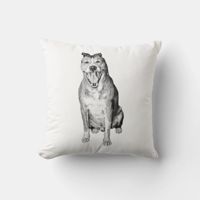 Cozy Soft Look Throw Pillow (Front)