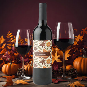 Cozy Spice Wine Label – Custom Name