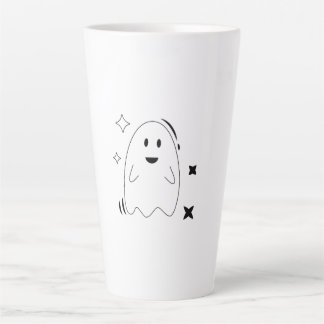 Cozy Spooky Celestial Ghost Star Line Art Mug