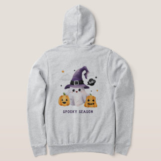 Cozy Spooky Season Ghost Hoodie for Women