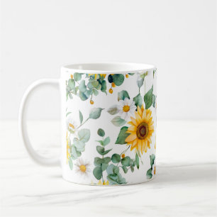 Cozy Summertime Sunflower Yellow Flowers Garden Coffee Mug
