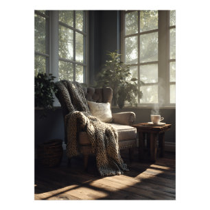 Cozy Sunlit Armchair Nook Photo Print