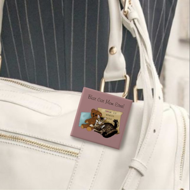 Cozy Tabby Pink Mother's Day Button (Creator Uploaded)