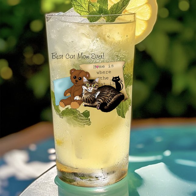 Cozy Tabby Pink Mother's Day Glass (Creator Uploaded)