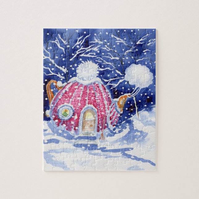 "Cozy Tea-Cozy" Holiday Jigsaw Puzzle (Vertical)