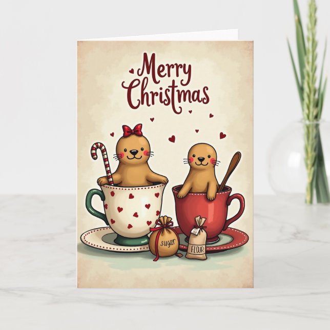 Cozy Teacup Creatures Card (Front)