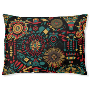 Cozy Teal "Heritage-Inspired Patterns" Pet Rest Sp Pet Bed