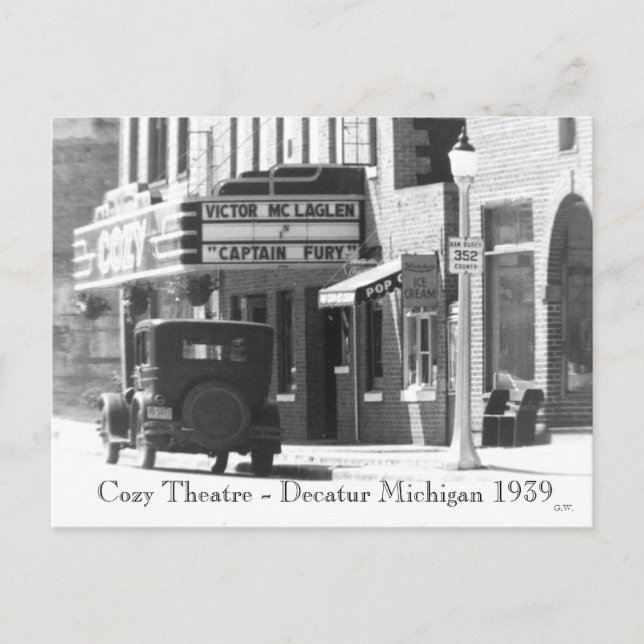 Cozy Theatre Postcard (Front)