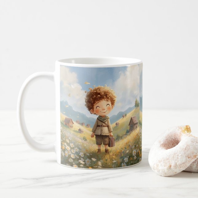 Cozy Traveler Mug – Whimsical Adventure in Kind_On (With Donut)