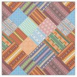 Cozy tribal patchwork pattern  fabric