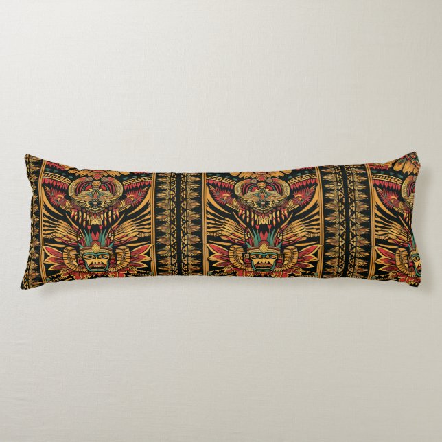 Cozy Turquoise "Aztec Dream" Relaxation Body Cushi Body Pillow (Front)