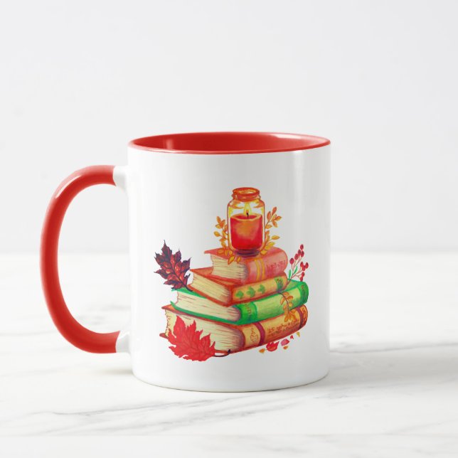 Cozy Up Autumn Books Mug (Left)
