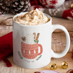 Christmas Eggnog in Here Personalize Funny Holiday Espresso Cup, Zazzle