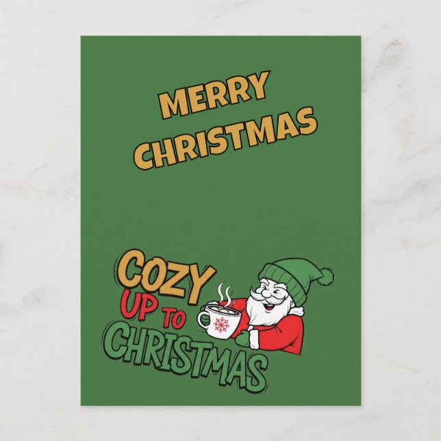 Cozy Up to Christmas Postcard (Front)
