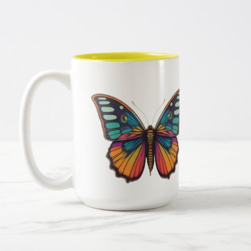 Cozy Up with a Symphony of Colors Two_Tone Coffee Mug