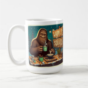 Cozy Up with Bigfoot's Hot Cocoa Stand Coffee Mug