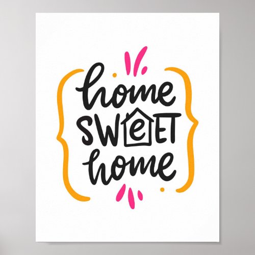 Cozy up your space Home Sweet Home Room Poster