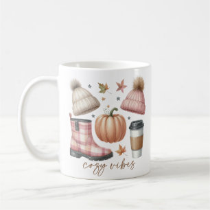Cozy Vibes Fall-Themed Coffee Mug